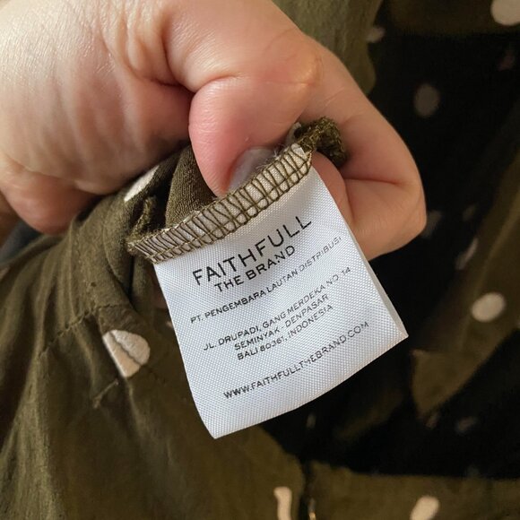 REVOLVE Faithfull the Brand Playa Polka Dot Wide Leg Jumpsuit M - Picture 5 of 10